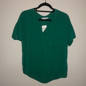 Green Business Casual Top